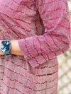 Ajrakh Mul Cotton Shirt -Maroon