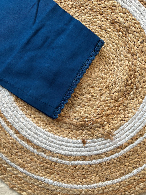 Cotton Pant - Sapphire Blue