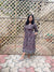 Dabu Block Print Cotton Dress - Kashish Grey Red
