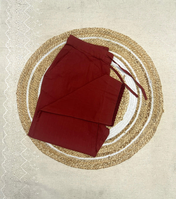 Cotton Pant - Rust