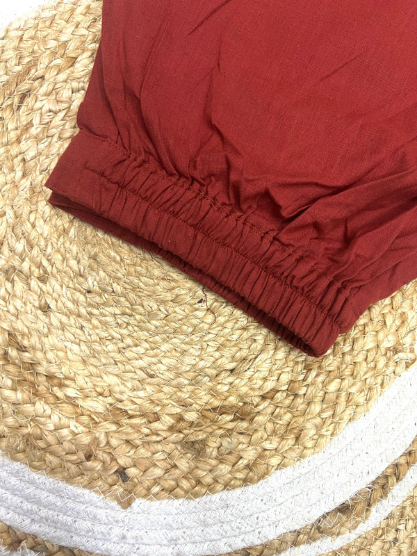 Cotton Pant - Rust