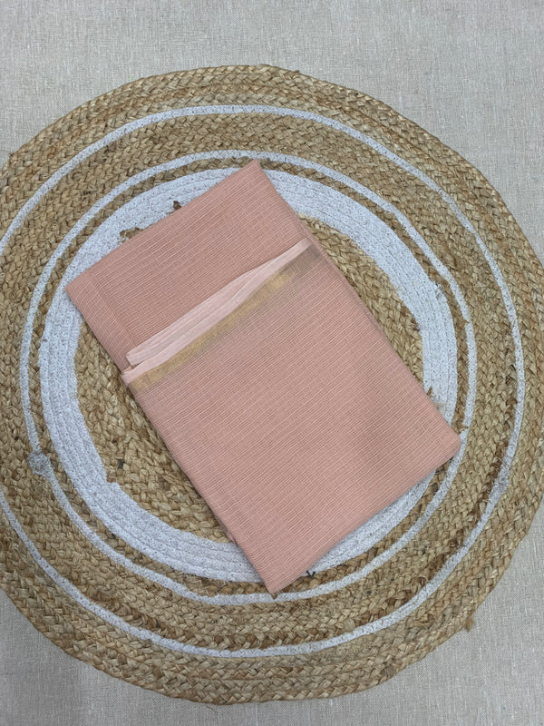 Cotton Kota Duppatta - Light Peach