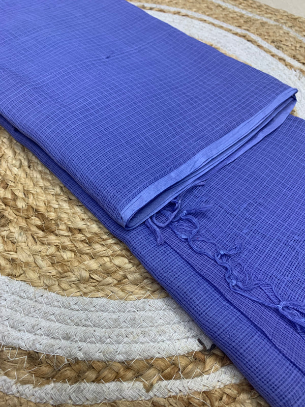 Cotton Kota Duppatta - Purplish Blue