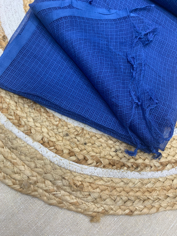 Cotton Kota Duppatta - Classic Blue