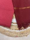 Cotton Kota Duppatta - Red Shaded