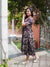 Dabu Block Print Cotton Dress -Black