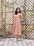 Dabu Block Print Cotton Dress - Mustard