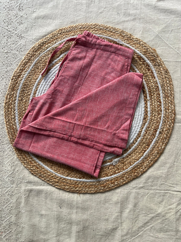 Cotton Pant -Peach Palazzo