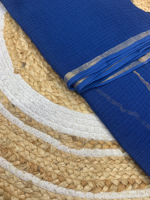 Cotton Kota Duppatta - Indigo