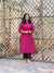 Bagh Block Print Floral Kurta - Magenta