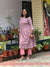 Sanganeri Print Cotton Cord Set ( 2 Piece ) - Fawn Peach