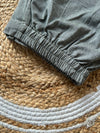 Cotton Pant - Greenish Gray Palazzo
