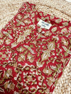 Sanganeri Cord Set ( 2 Piece ) - Red