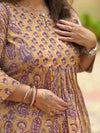 Mughal Hand Block Print- Earthy Yellow