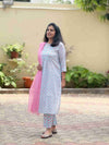 Mughal Hand Block Print( 2 Piece ) - Sea Green