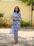 Mughal Hand Block Print ( 2 Piece ) - Royal Blue