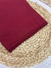 Cotton Pant - Maroon