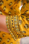 Ajrakh Hand Block Print ( 2 Piece ) - Mustard