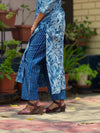Dabu Jaal Cotton Cord Set - Indigo