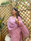 Woven Cotton Cord Set ( 2 Piece ) -Mauve pink