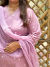 Woven Cotton Cord Set ( 2 Piece ) -Mauve pink