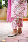 Sanganeri Hand Block Print ( 2 Piece ) - Pink