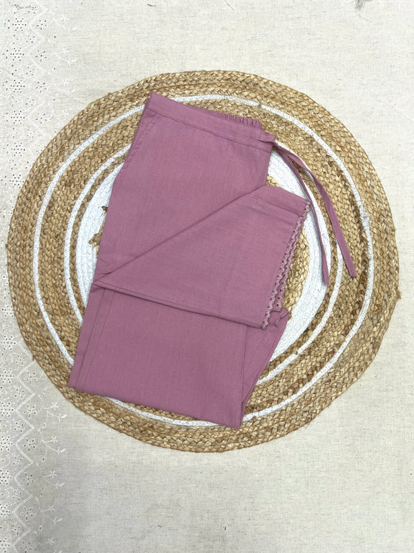 Cotton Pant - Dusty Pink