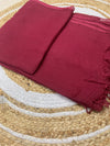 Cotton Kota Duppatta - Deep Red