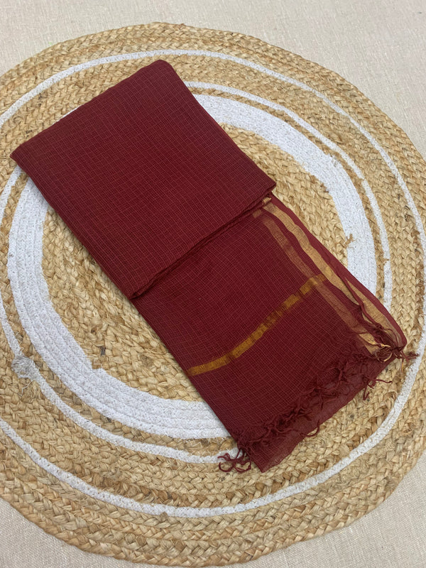 Cotton Kota Duppatta - Red