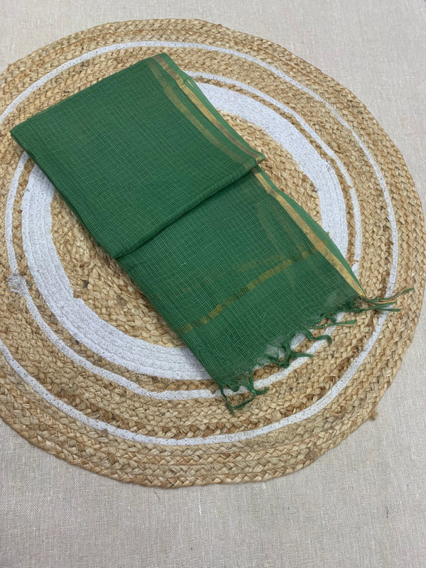 Cotton Kota Duppatta - Leaf Green