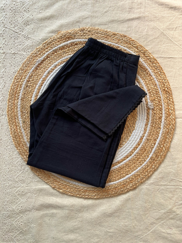 Cotton Pant - Black
