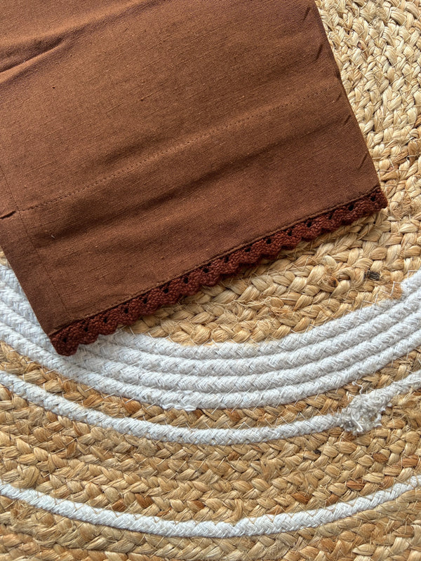 Cotton Pant - Caramel Brown