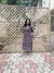 Maroon Floral Dabu Print Cotton Dress for women
