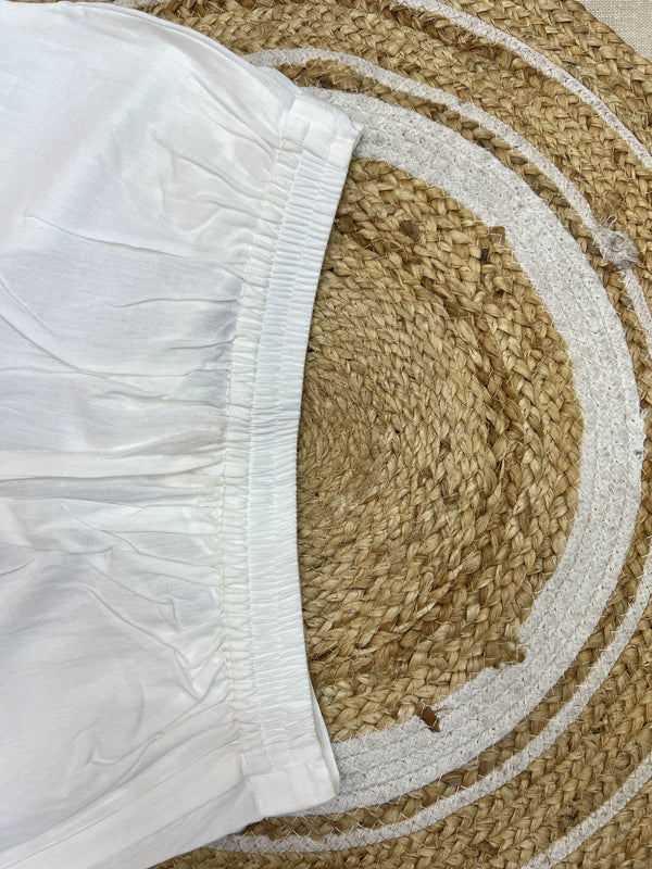 Cotton Pant - White