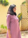 Self Checks Cotton Cord Set ( 2 Piece ) -Baby Pink
