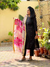 Woven Cotton Cord Set ( 2 Piece ) -Black