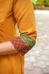 Varnika Mustard Yellow Pure Cotton Flared Two-Piece Co-Ord Set