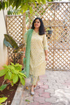 Sanganeri Hand Block Print ( 2 Piece ) - Yellow