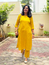 Woven Cotton Cord Set ( 2 Piece ) -Yellow